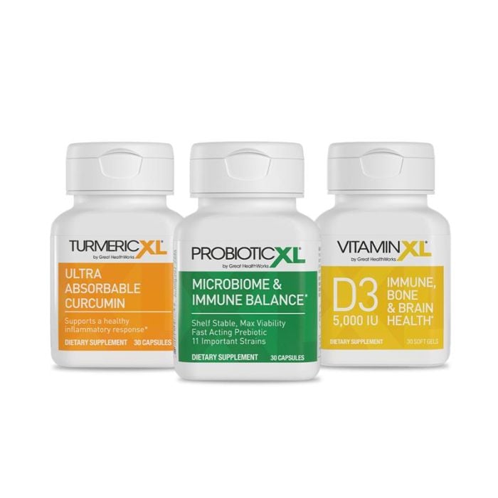 ProbioticXL, TurmericXL, and VitaminXL D3