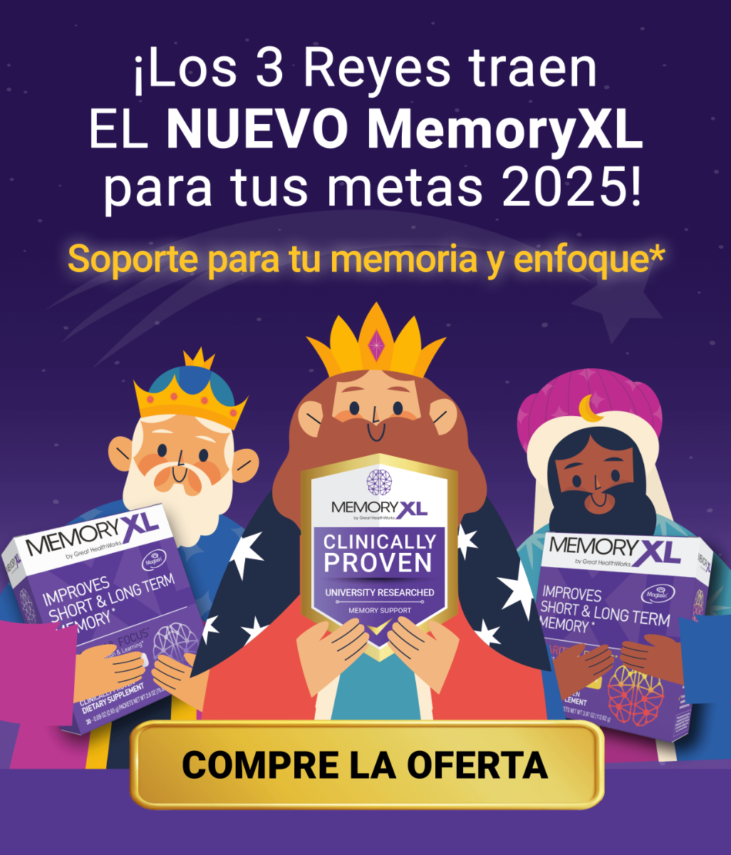 Los 3 Reyes traen El Nuevo MemoryXL para tus metas 2025! Soporte para tu memoria y enfoque. Compre La Oferta!