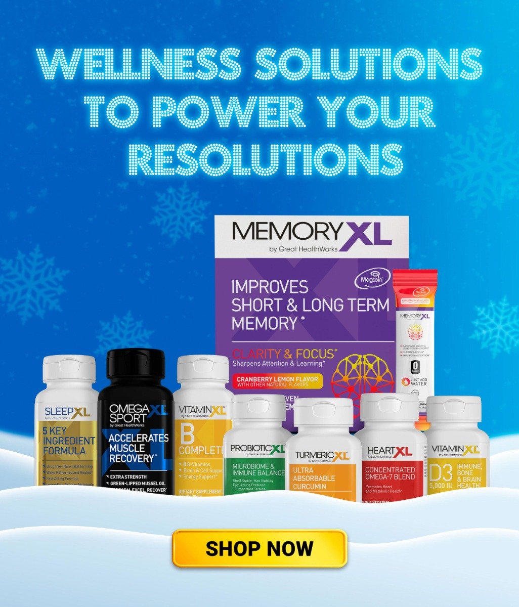 For Every Resolution! MemoryXL, SleepXL, OmegaXL Sport, VitaminXL B Complete, ProbioticXL, TurmericXL, HeartXL, and VitaminXL D3