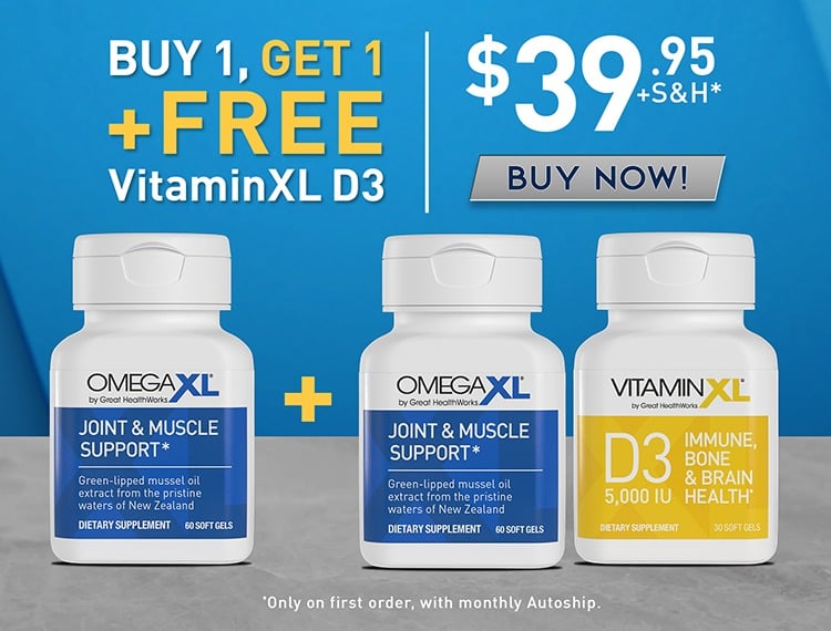 Buy One, Get One plus Free VitaminXL D3 for $39.95 plus shipping and handling, only on the first order with monthly Autoship.